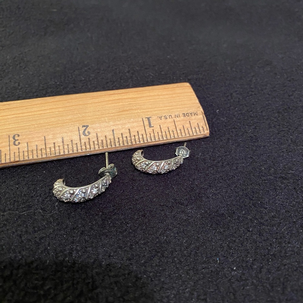 Marcasite post earrings